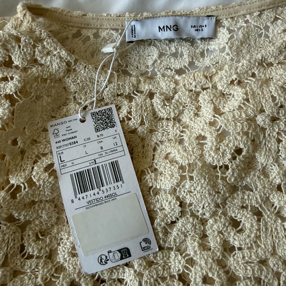 Mango Floral Crochet Dress - Picture 4 of 5